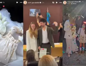 Roc�o Igarz�bal dio el "s�": boda �ntima, looks relajados y una protagonista inesperada