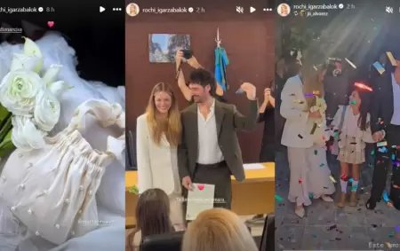 Roc�o Igarz�bal dio el "s�": boda �ntima, looks relajados y una protagonista inesperada