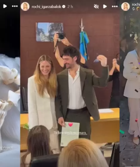 Roc�o Igarz�bal dio el "s�": boda �ntima, looks relajados y una protagonista inesperada