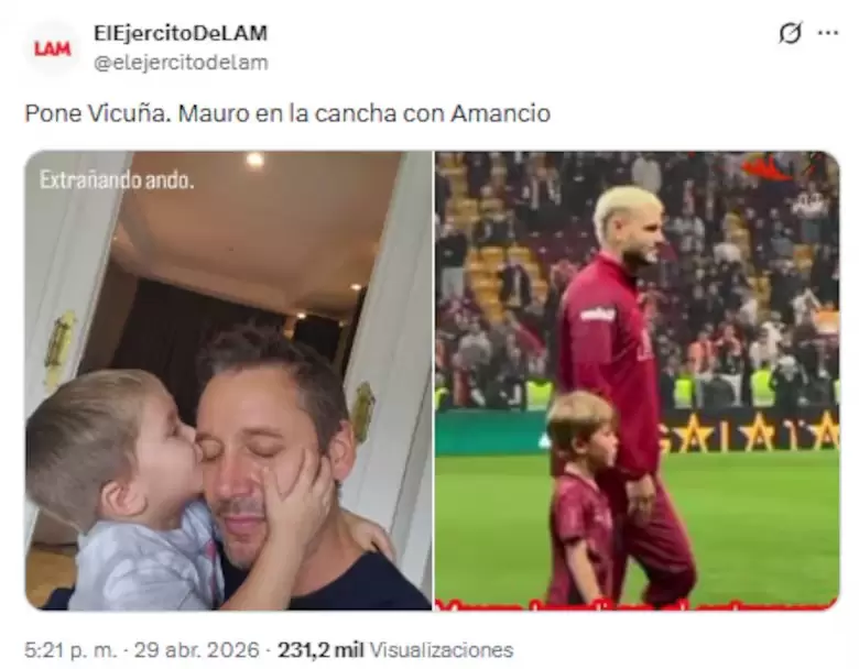 Icardi entr� con amancio en su �ltimo encuentro con el Galatasaray