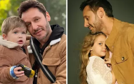 Benjam�n Vicu�a junto a sus hijos, AMancio y Magnolia