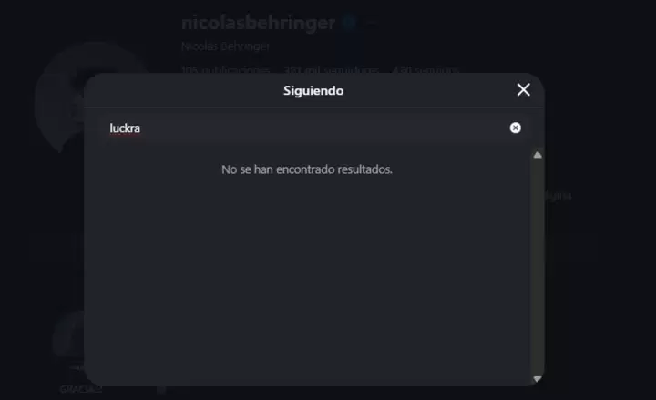 Luck Ra y Nicol�s Behringer dejaron de seguirse en redes