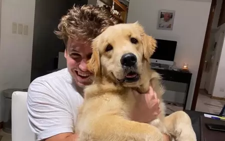 Manu Ibero y su perrita