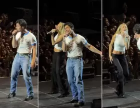 Tini cant� junto a los Jonas Brothers