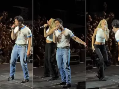 Tini cant� junto a los Jonas Brothers