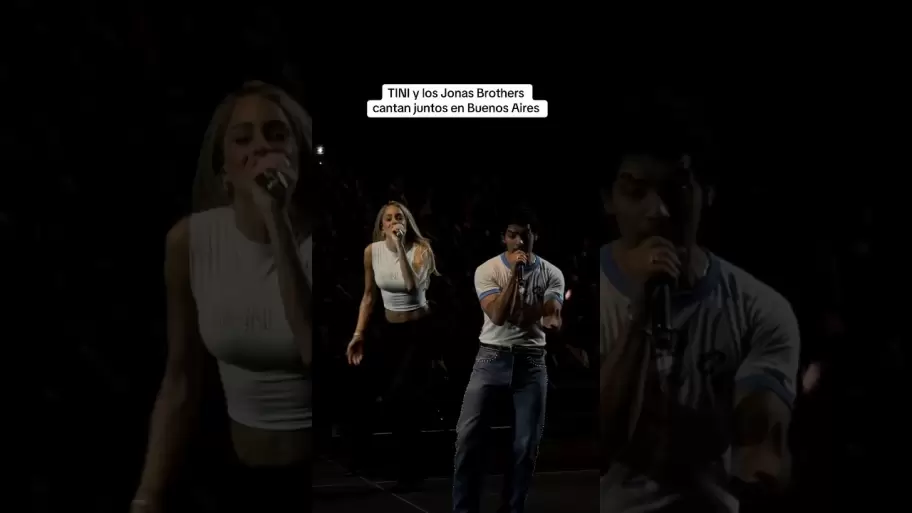 Tini cant� junto a los Jonas Brothers