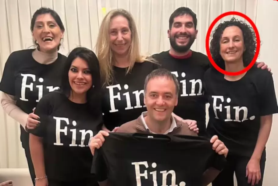 Dentro del c�rculo rojo est� Mara Gorini, considerada la mano derecha de Karina Milei y vinculada a la empresa que se quedar� Tecn�polis.