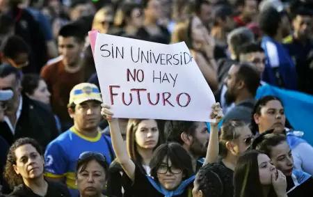 Una postal de la Tercera Marcha Federal Universitaria desde que asumi� la presidencia Javier Milei.
