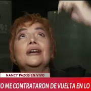 Nancy Pazos en pie de guerra con Telefe y una explosiva reacci�n: "Tengo tiempo de llevarme unos morlacos"