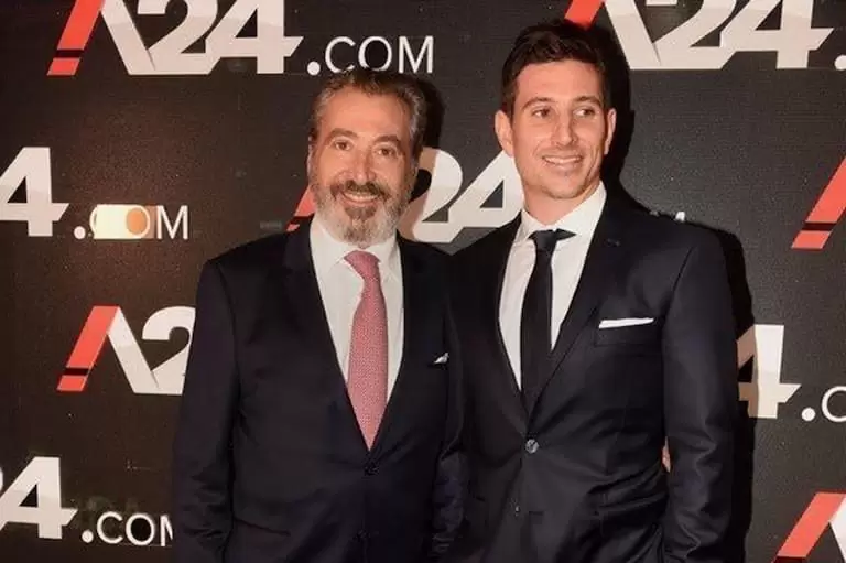Daniel Vila junto a su hijo Agust�n.