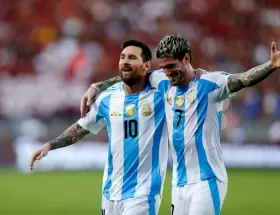 Lionel Messi�y Rodrigo De Paul