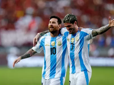 Lionel Messi�y Rodrigo De Paul