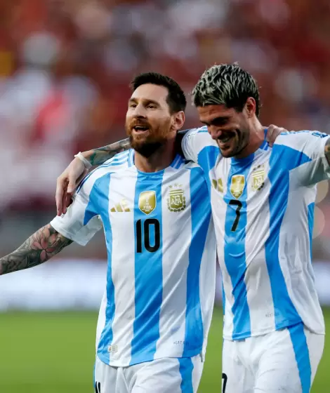 Lionel Messi�y Rodrigo De Paul