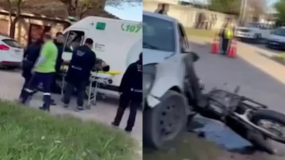 El momento en el que fue atropellado Kevin Mart�nez