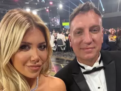 Wanda Nara y Maxi L�pez en los Mart�n Fierro