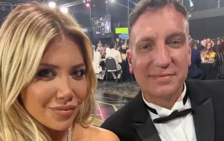 Wanda Nara y Maxi L�pez en los Mart�n Fierro