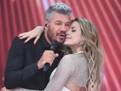 Marcelo Tinelli y Milett Figueroa