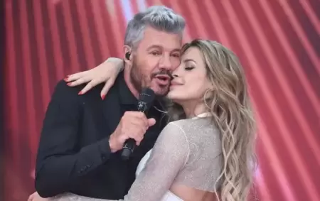 Marcelo Tinelli y Milett Figueroa
