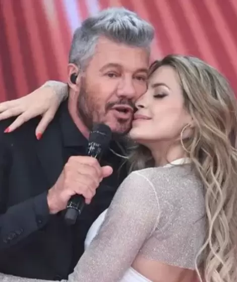 Marcelo Tinelli y Milett Figueroa