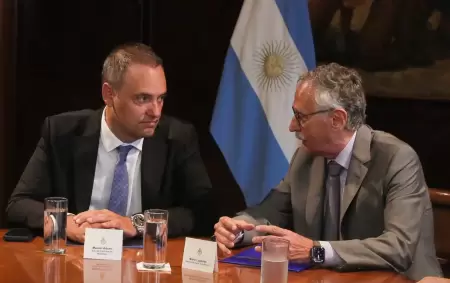 Manuel Adorni y Mario Lugonos