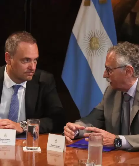 Manuel Adorni y Mario Lugonos