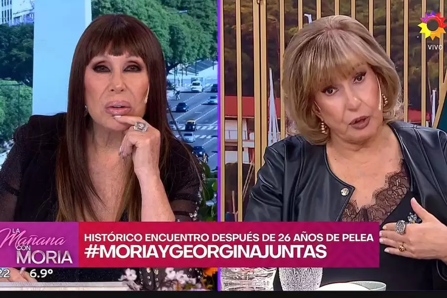 Reconciliaci�n hist�rica entre Moria Cas�n y Georgina Barbarossa