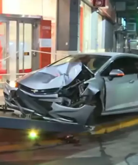 Un joven alcoholizado perdi� el control y se incrust� contra un banco