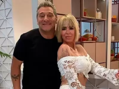 El Turco Garc�a y su esposa, Mariela Pietro