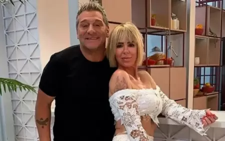 El Turco Garc�a y su esposa, Mariela Pietro