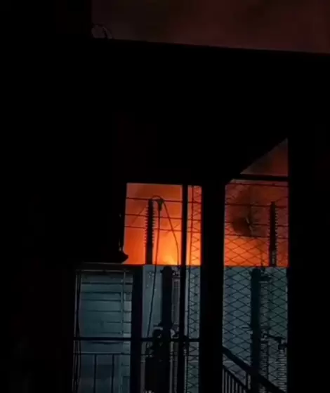 Incendio en la subestaci�n de Parque Centenario de Edesur
