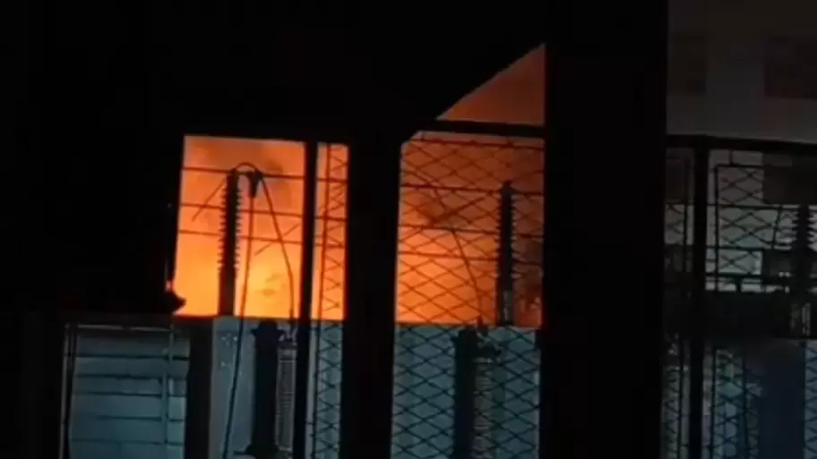 Incendio en la subestación de Parque Centenario de Edesur