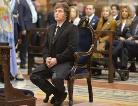 Javier Milei en el Tedeum 2025