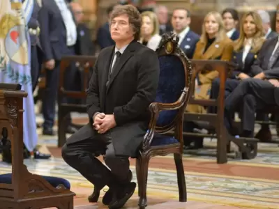Javier Milei en el Tedeum 2025