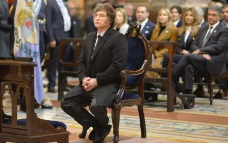 Javier Milei en el Tedeum 2025