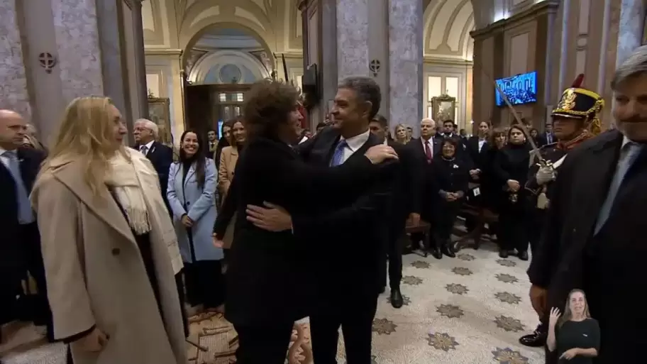 Javier Milei saludó a Jorge Macri