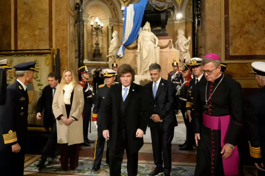 Milei en el Tedeum 2026