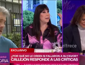 Fernanda Callej�n se quebr� en vivo y enfrent� a Moria Cas�n tras la condena a Ricky Diotto