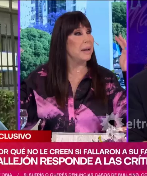 Fernanda Callej�n se quebr� en vivo y enfrent� a Moria Cas�n tras la condena a Ricky Diotto