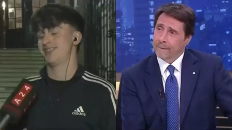 El nieto de nieto del diputado Néstor Pitrola atendió a Eduardo Feinmann