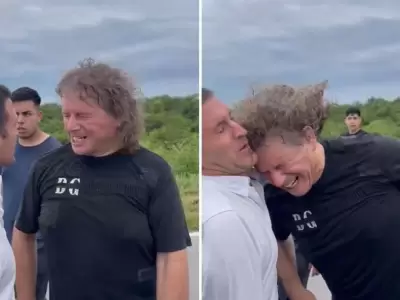 El ancazo de Pich�n Segura a Federico Pelli