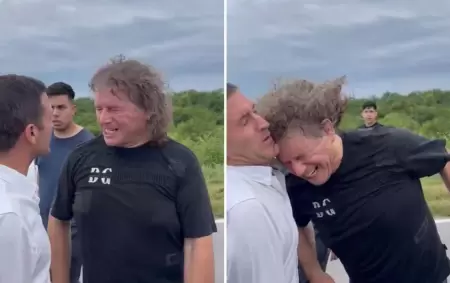 El ancazo de Pich�n Segura a Federico Pelli