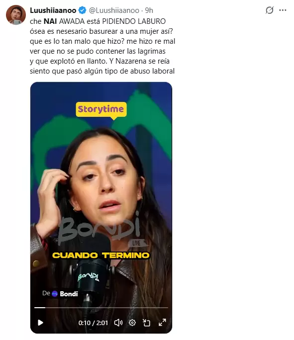 Las redes cuestionaron la actitud del streaming