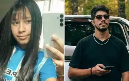 Agostina Vega de 14 a�os y Claudio Gabriel Barrelier, principal sospechoso de su femicidio.