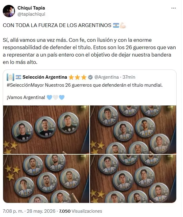 La lista de convocados de la Selecci�n argentina