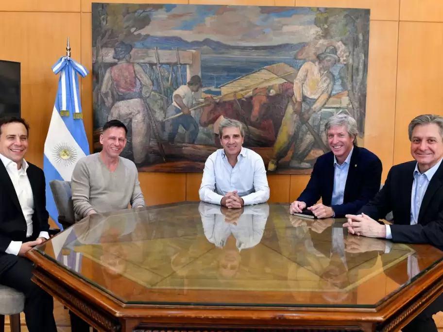 Peter Thiel con el gabinete económico argentino