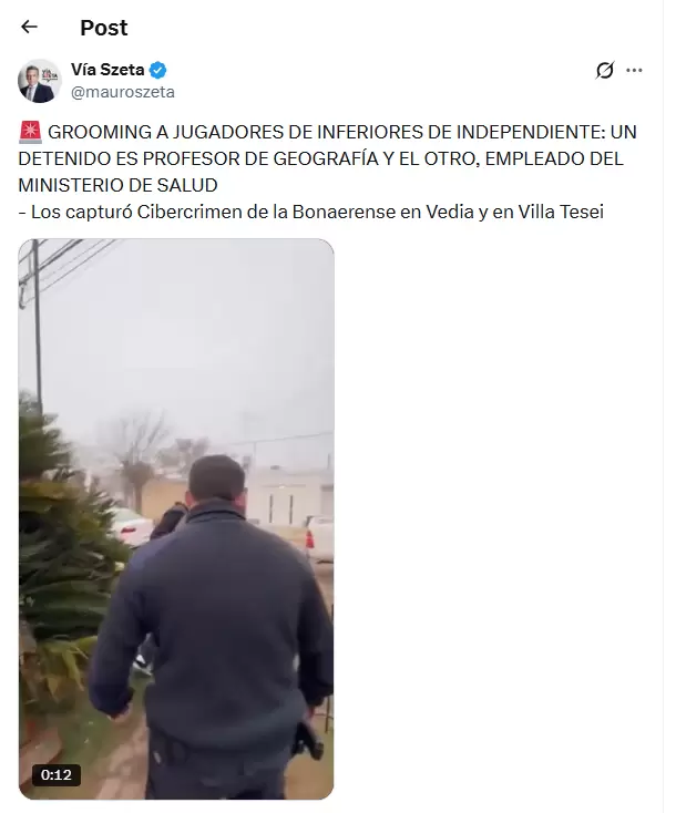Mauro Szeta dio detalle de los detenidos