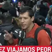 Indignado, un trabajador afectado por el paro de subtes le dej� un mensaje a Milei: "No le da la cabeza para ser presidente"