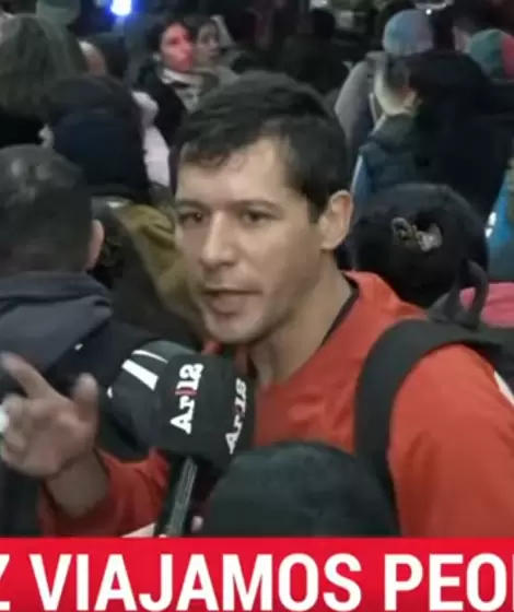 Indignado, un trabajador afectado por el paro de subtes le dej� un mensaje a Milei