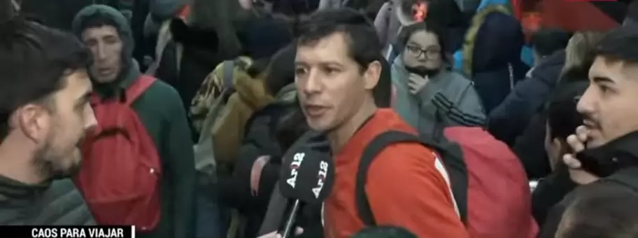 Indignado, un trabajador afectado por el paro de subtes le dej� un mensaje a Milei