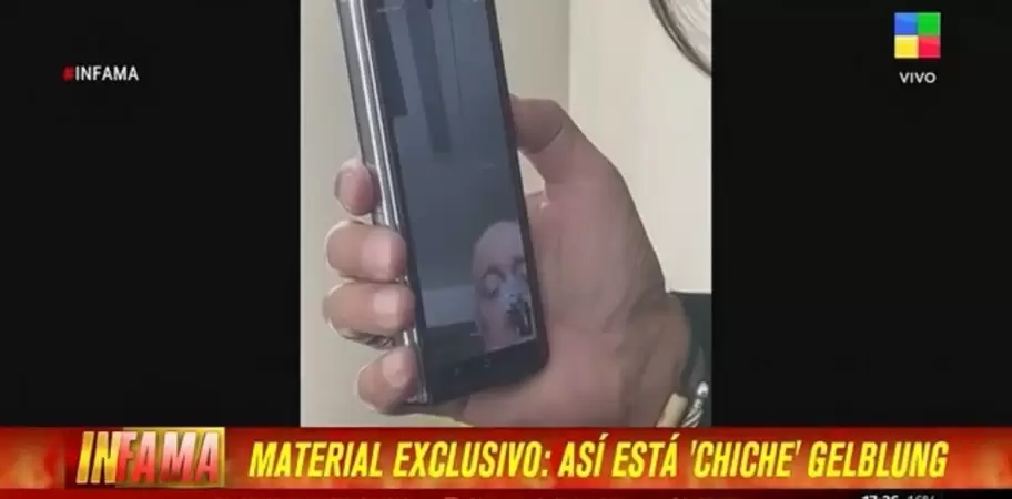 Reapareció Chiche con una videollamada